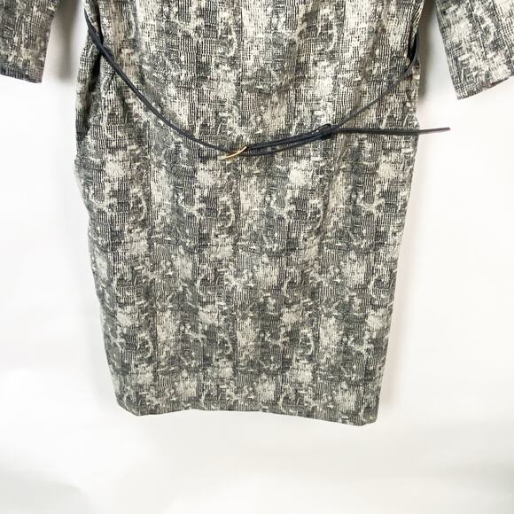 MM. LaFleur The Etsuko Sheath Dress 3/4 Sleeve Crackle Black Women's Plus 1X 20 - Picture 5 of 9